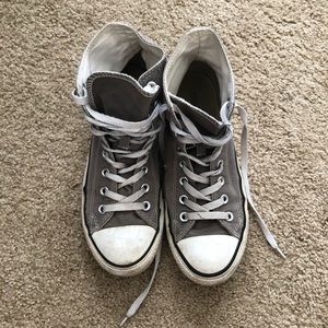 Gray High Top Converse